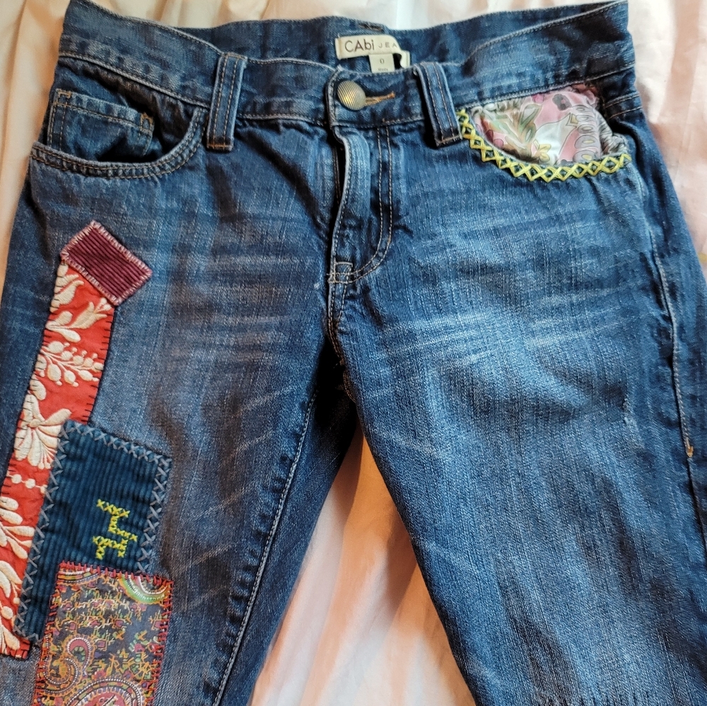 Cabi Embroidered Jeans
